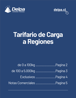 Tarifario De Carga a Regiones