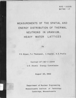 Energy Distribution of Thermal in Uranium, Heavy