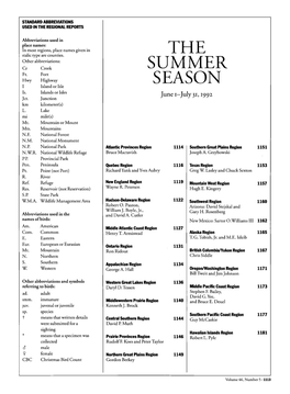 The Summer Season June 1-July 31, 1992