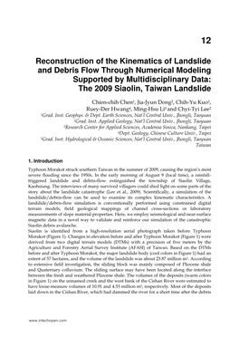 Reconstruction of the Kinematics of Landslide and Debris Flow Through Numerical Modeling Supported by Multidisciplinary Data: the 2009 Siaolin, Taiwan Landslide