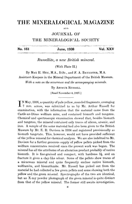 The Mineralogical Magazine