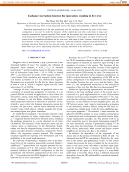 Exchange Interaction Function for Spin-Lattice Coupling in Bcc Iron