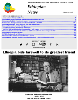 Ethiopian News Ethiopia Bids Farewell to Its Greatest Friend