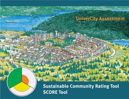 Sustainable Communities Rating (SCORE) Tool (The Measure Progress Towards Sustainability Goals