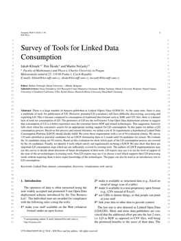 Survey of Tools for Linked Data Consumption