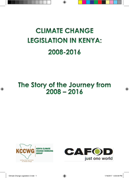 2016 Climate Change Legislation in Kenya