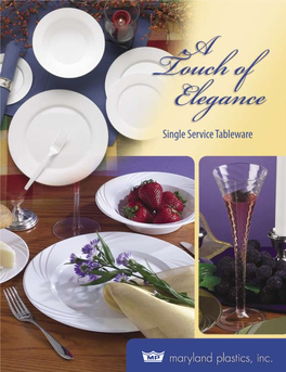 Single Service Tableware Brochure