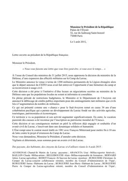 Pour Un Avenir Civil Du Larzac