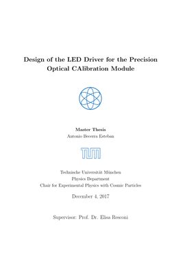 Design of the LED Driver for the Precision Optical Calibration Module