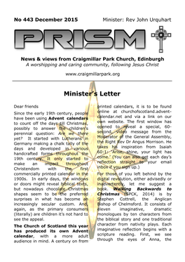 Minister's Letter