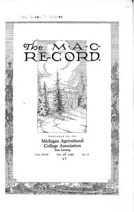 Michigan Agricultural College Association
