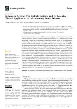 The Gut Microbiome and Its Potential Clinical Application in Inflammatory