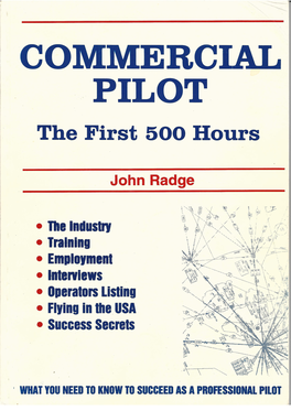 COMMERCIAL PILOT the First 500 Hours