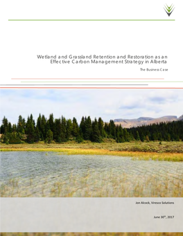 Wetland and Grassland Retention and Restoration As an Effective Carbon Management Strategy in Alberta