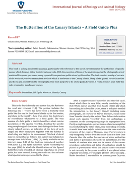 The Butterflies of the Canary Islands Â€“ a Field Guide Plus