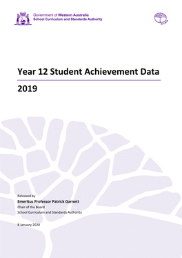 Year 12 Student Achievement Data 2019