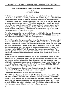 Atalanta, Bd. X II, Heft 4, November 1981, Würzburg, ISSN 0171-0079