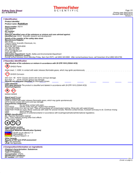 Safety Data Sheet Page 1/5 Acc