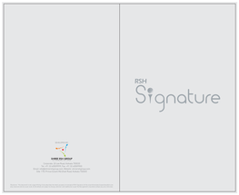 RSH Signature Brochure