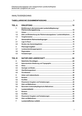 Tabellarische Zusammenfassung