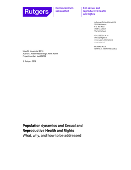 Download Our Position Paper on Population Dynamics and SRHR