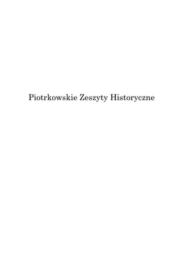 Piotrkowskie Zeszyty Historyczne T. 16