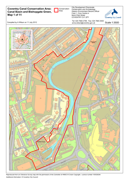 Coventry Canal Conservation Area: Canal Basin and Bishopgate Green