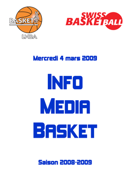 Mercredi 4 Mars 2009 Saison 2008-2009