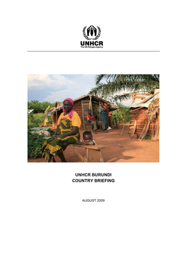 Unhcr Burundi Country Briefing