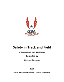 Safety in Track and Field