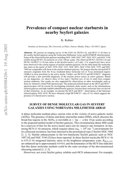 Prevalence of Compact Nuclear Starbursts in Nearby Seyfert Galaxies