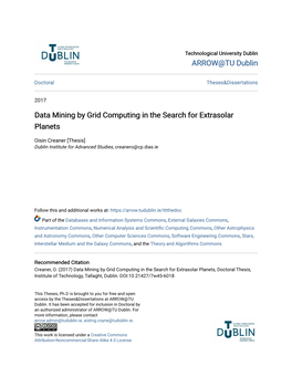 Data Mining by Grid Computing in the Search for Extrasolar Planets