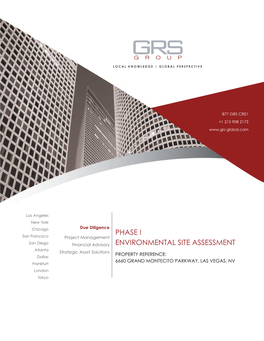 Phase I Environmental Site Assessment