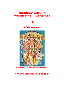 Bhagavad Gita for the First Time Reader