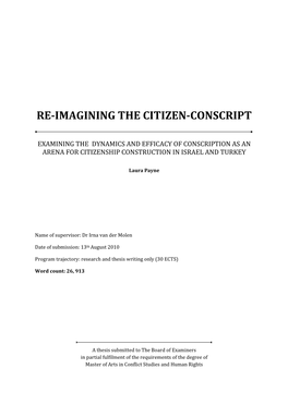 Re-Imagining the Citizen-Conscript