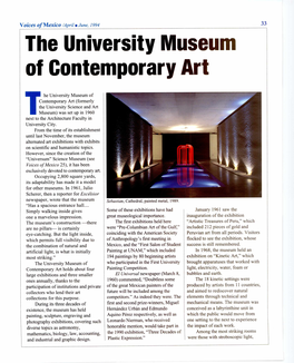 The University Museum of Contemporary Art