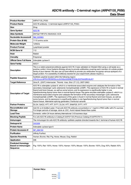 ARP47135 P050) Data Sheet