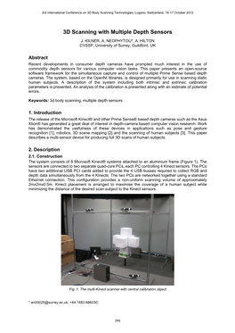 3D Scanning with Multiple Depth Sensors