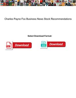 Charles Payne Fox Business News Stock Recommendations