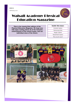 Walsall Academy Physical Education Magazine