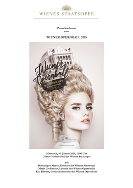 Wiener Opernball 2019