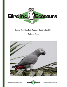 Gabon: Scouting Trip Report – September 2014