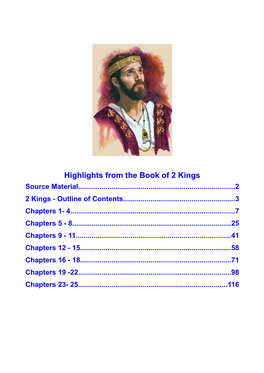 Highlights from the Book of 2 Kings Source Material