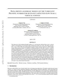 Data-Driven Algebraic Models of the Turbulent Prandtl Number for Buoyancy-Affected Flow Near a Vertical Surface