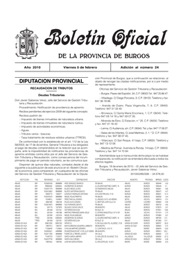 Boletín BOPBUR