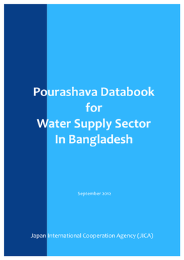 Pourashava Databook for Water Supply Sector in Bangladesh