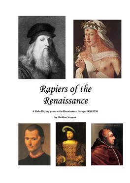 Rapiers of the Renaissance