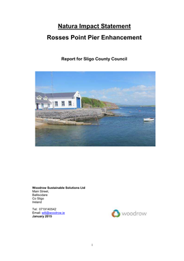 Natura Impact Statement Rosses Point Pier Enhancement