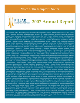 Pillar 2007 Annual Report