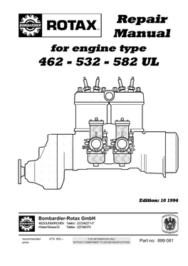 Repair Manual 462-532-582 Rev.0 10/1994